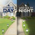 Plastic 12 Inch 1.20volts Waterproof LED Solar Garden Lights