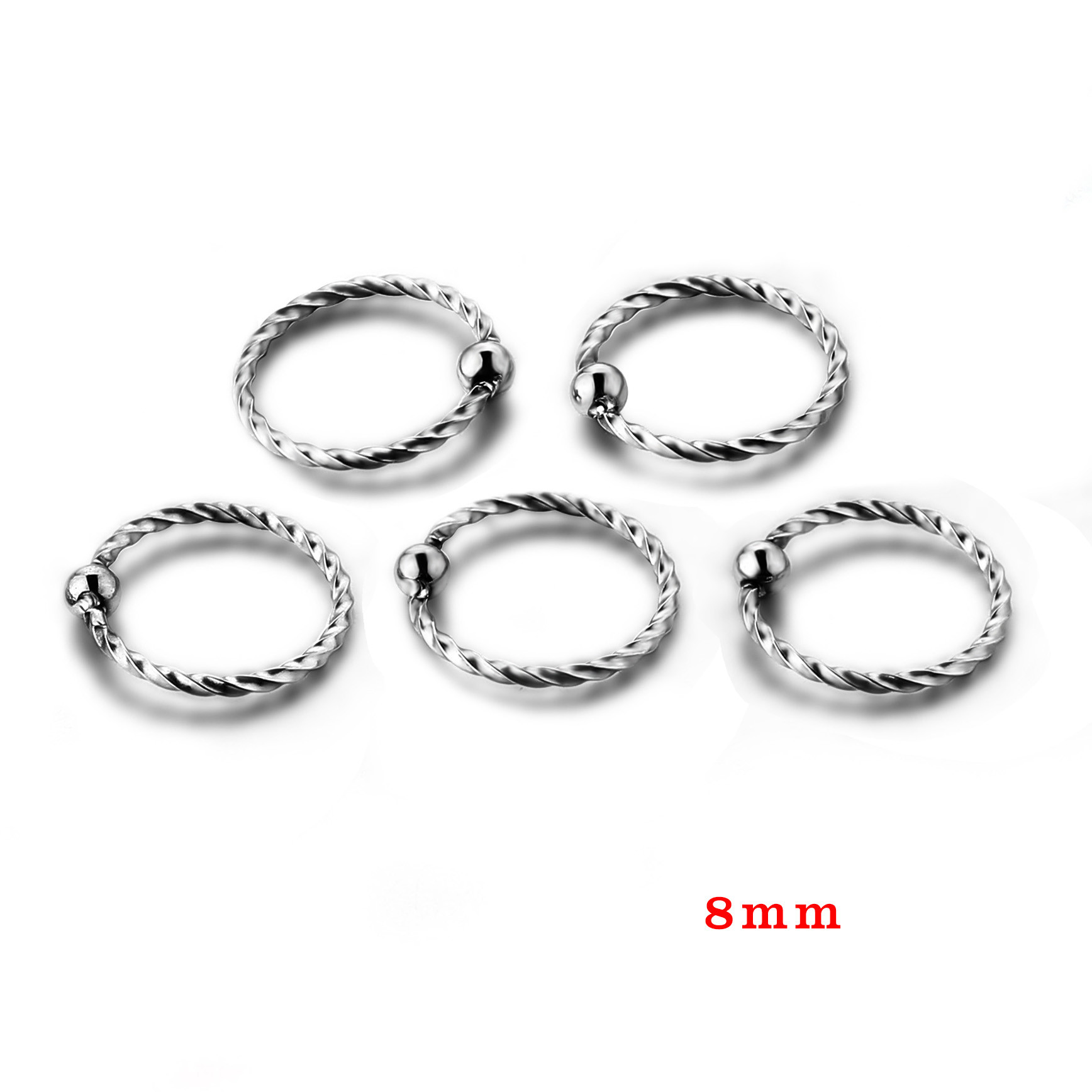 Women new korea style body piercing jewelry gold plated nose ring