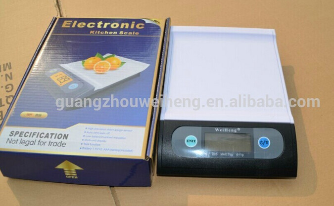 7kg Max Capacity Home Electronic Scale , Electric Food Scale With Low Battery Indication