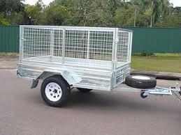 Heavy Duty Hot Dipped Galvanized Caged Trailer Single Axle