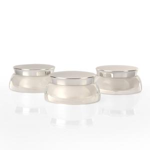 Quality Plastic 15g 30g 50g Double Wall Cosmetic Cream Jars wholesale