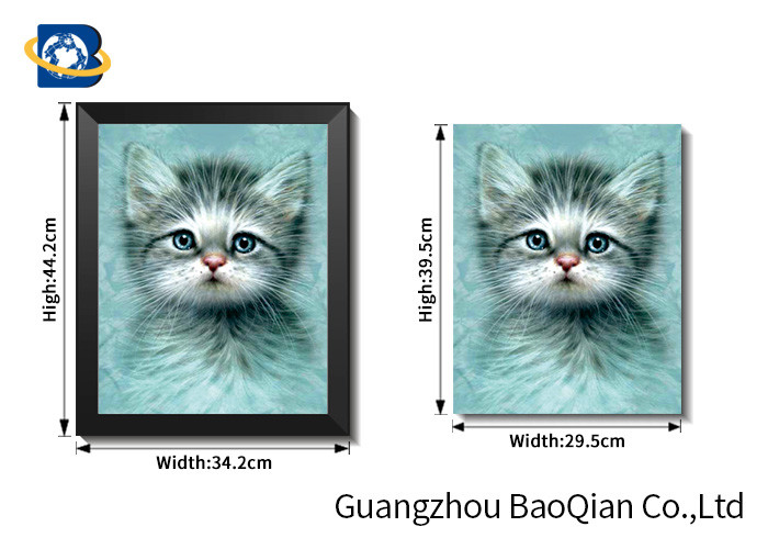Home / Hotel Wall Photo 3D Effect Printing Lovely Cat / Dog Stereograph