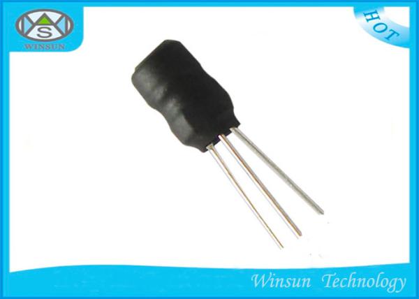 Cheap Three Pin Radial Leaded Inductor , Black 0608 Ferrite Drum Core Inductor For Computers for sale