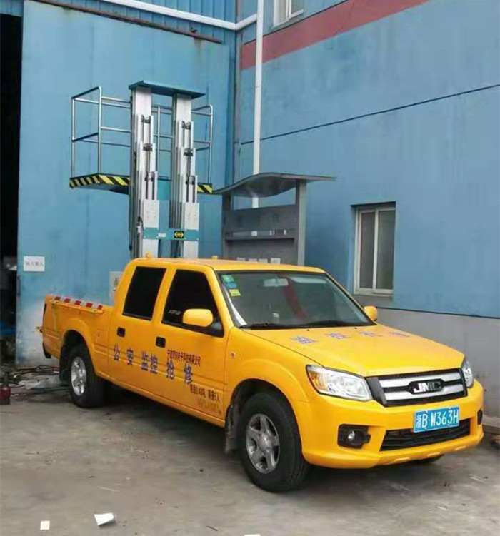 Automobile Hydraulic Aerial Platform 10m Truck Mounted Lowering Safety System