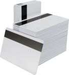CR80 30 Mil White Plastic PVC Card , Blank Magnetic Stripe Card Hi Co for Id