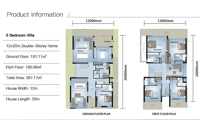Luxury Prefabricated Luxury Villa Light Steel Framing Prefab House US