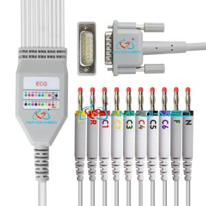 Quality HP Lead Wire ECG Patient Cable DB15 Pin Banana 4.0 ECG Cable Manufacturers wholesale