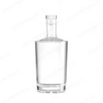 OEM/ODM Acceptable 750ml Thick-bottomed Prismatic Glass Bottle for Vodka