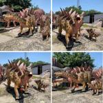 Waterproofing Outdoor Life Size Realistic Animatronic Dinosaur For Trampoline