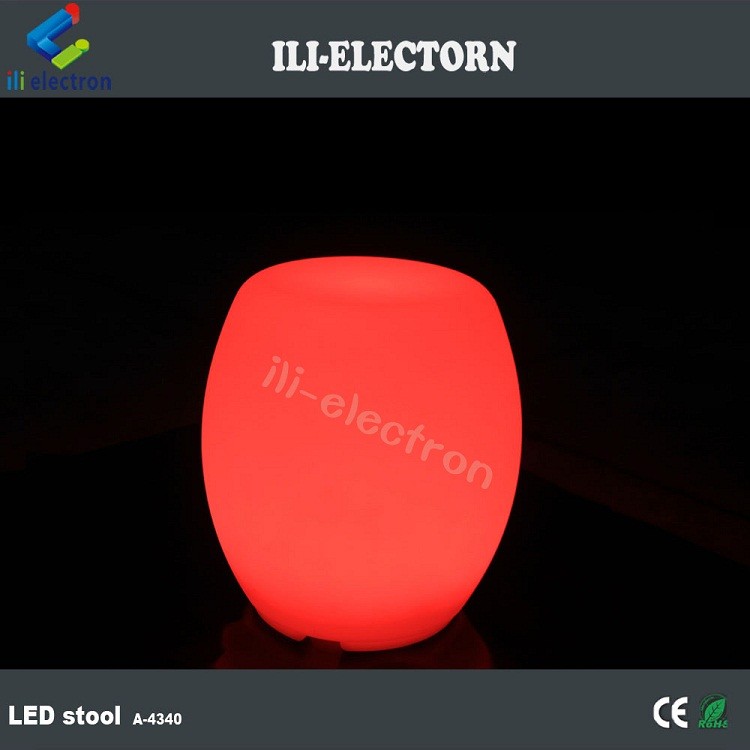 Colorful LED Glow Furniture , Bar Stacking Illuminated Stool Rechargeable