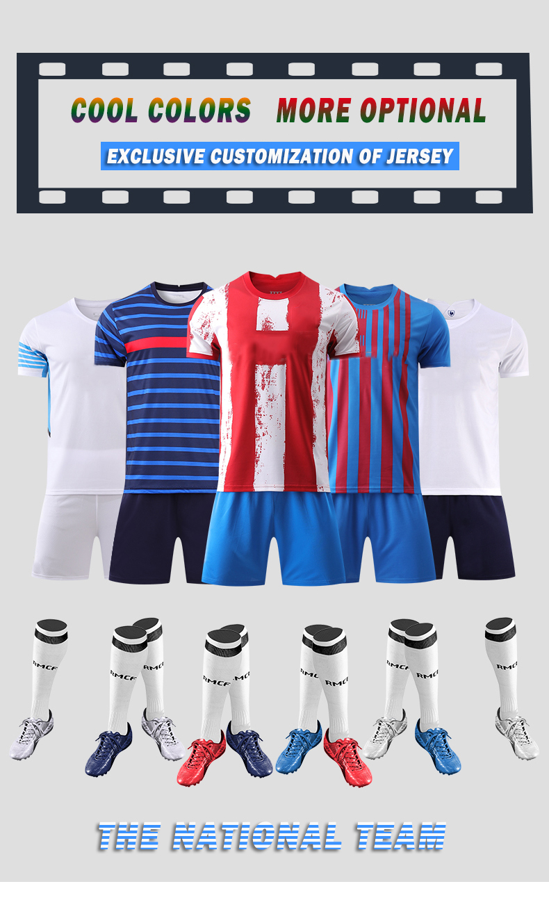 22 23 Qatar World Cup National Team Mexico Paris Argentina Italy England Custom Football Soccer Jersey Set