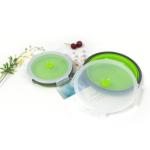 4pcs Round Silicone Folding Lunch Box 350 500 800 1200ML