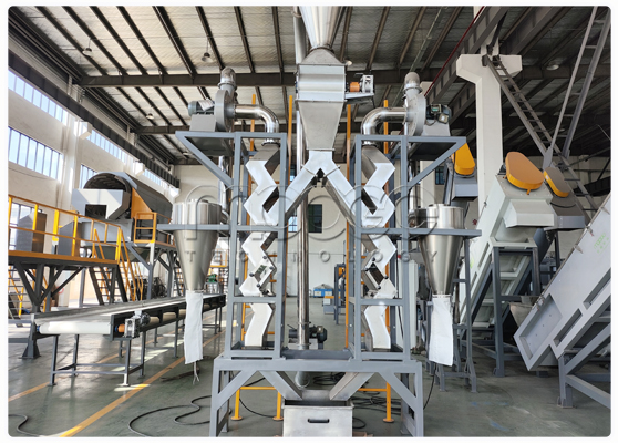 PP PE Plastic Bottles Cleaning Washing Waste Shredder Crusher Recycling Line