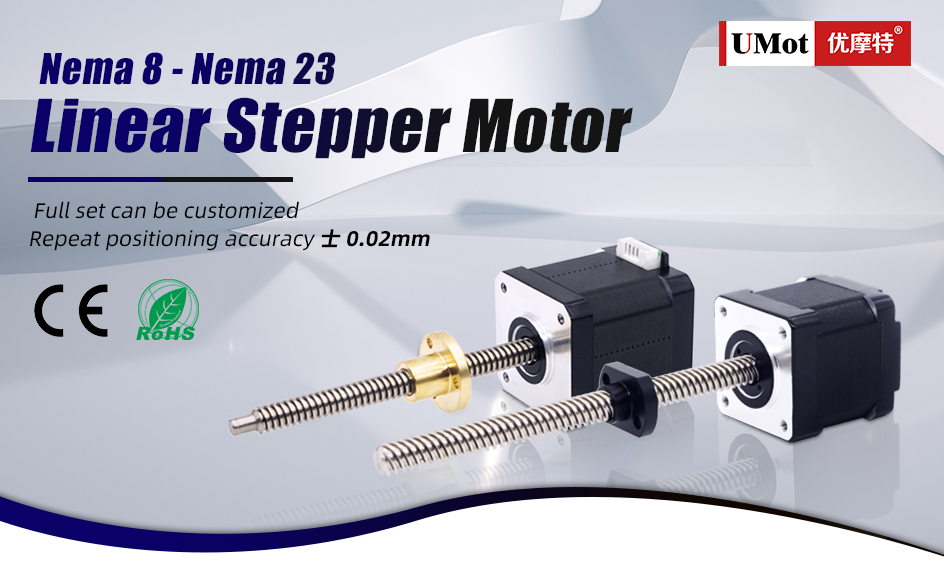 Hybrid Nema 8 11 14 17 23 Linear Actuator Stepper Motor for Drive Pump Actuator
