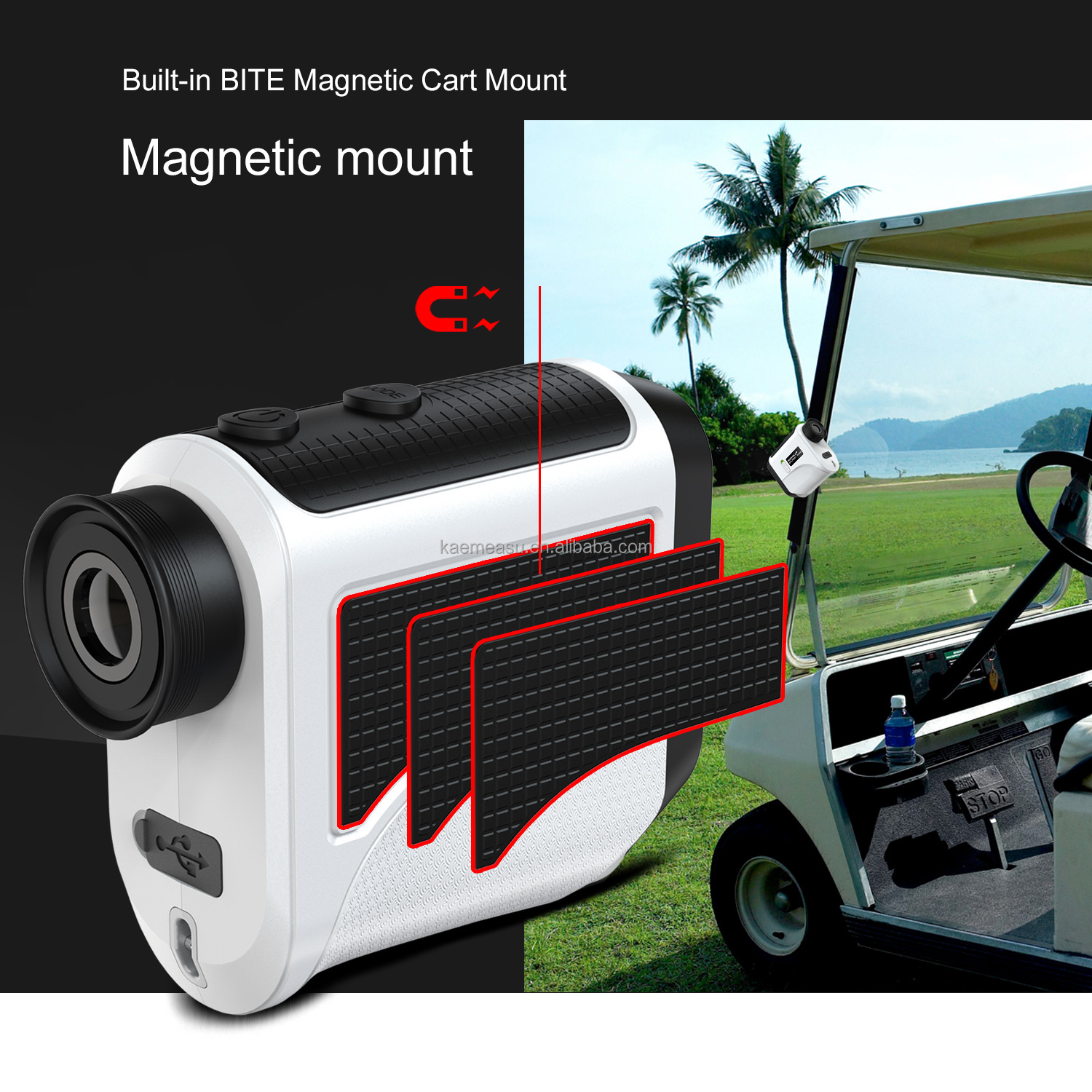 2024 new style Telescope rangefinder Handheld golf laser rangefinder Mini Laser Rangefinder with slope