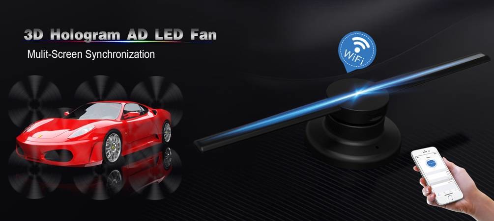 Floating 3D Holographic Display 110 - 240V Indoor 3d Hologram Display