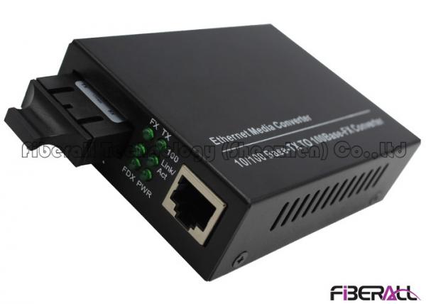 Cheap 10/100Base-TX To 100Base-FX 25KM Fast Ethernet Fiber Optic Media Converter SC for sale