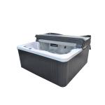 6 Persons Square Shape Whirlpool Tubs White Marble Spa Hot Tub With 45 Massage