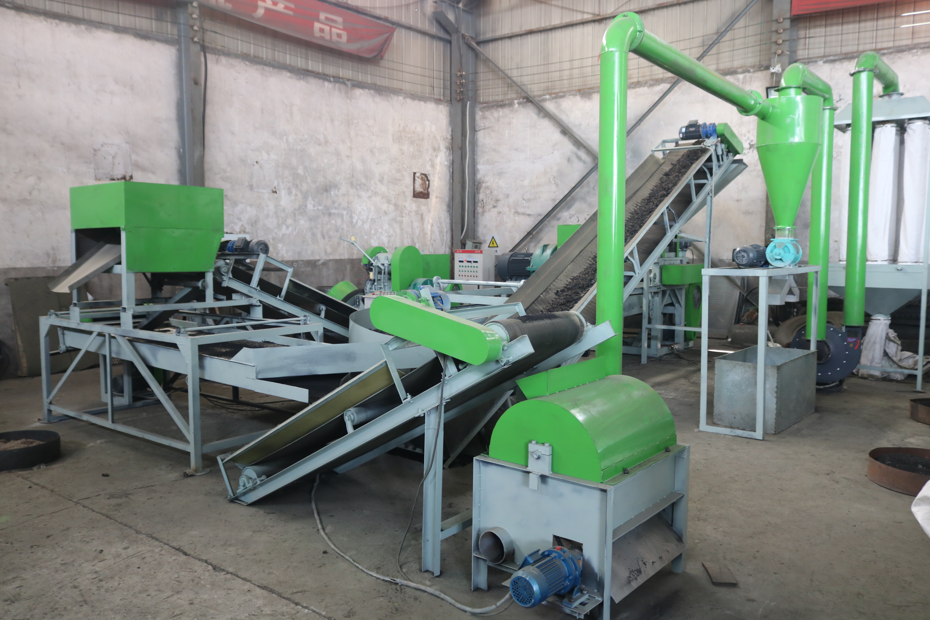 21000 KG Tire Rubber Powder Making Machine Production Line for Recycled Rubber Particles