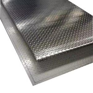 Quality Professional Customization Embossed Stainless Steel Sheet Checkered Steel Plate wholesale