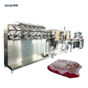 Quality 9.6 KW 3300KG Baby Wipe Packing Machine For Plastic Packaging 30-120 Piece wholesale