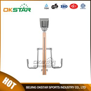 Quality wooden street lamp outdoor fitness leg exercise machine wholesale