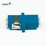 Blue Fiber Optic Adapter Duplex LC Single Mode Flange