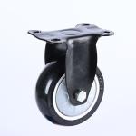 75mm 100mm 32mm Thickness Industrial Furniture Trolley Black Single Bearing