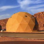 Geodesic Dome Glamping Prefabricated Tents Metal Frame Camping Tourism