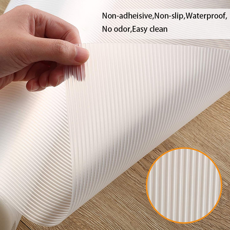Transparent Blue Non Adhesive Non Slip Waterproof Rectangle Cabinet Drawer and Shelf Liner