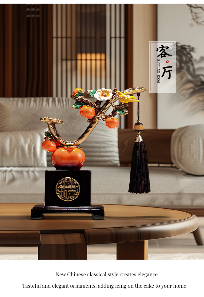 Modern End Persimmon Wine Cabinet in Customized Color and Style for Housewarming Gift