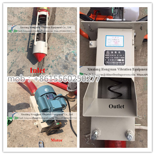 Automatic truck loading bulk material handling spiral conveyor