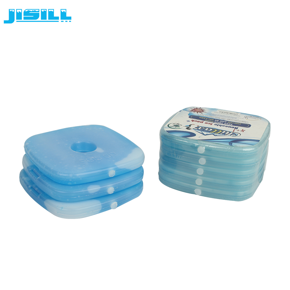 Factory price HDPE hard shell mini plastic freezer ice block gel pack for lunch bag