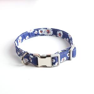Quality Floral Pattern Smart Dog Collar Small Medium Large Nylon Red Dog Collar wholesale