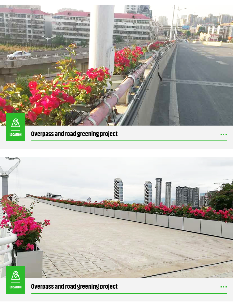 Wall Pallet Included PVC Planter Box for Outdoor Finishing Not Coated Overpass Design
