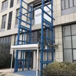 9m Guide Rail Cargo Lift Outdoor Industrial Freight Lift Elevator