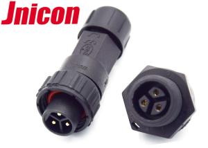 Quality 3 Pin Female Panel Mount 10A Waterproof Connectors For Industrial Inkjet Equipment wholesale