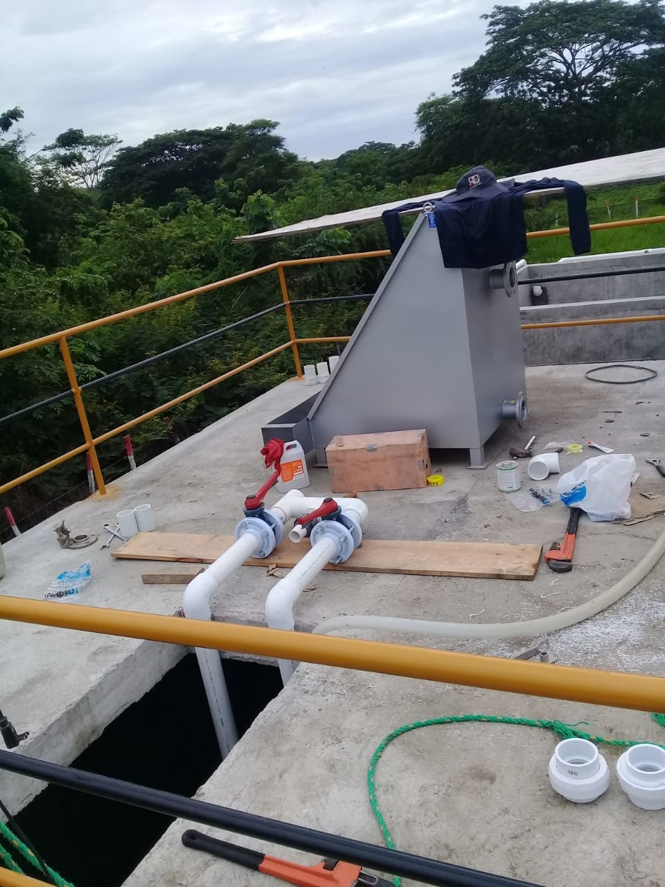 Mechanical Static Screen Wastewater Large Treat Capacity Small Foot Print