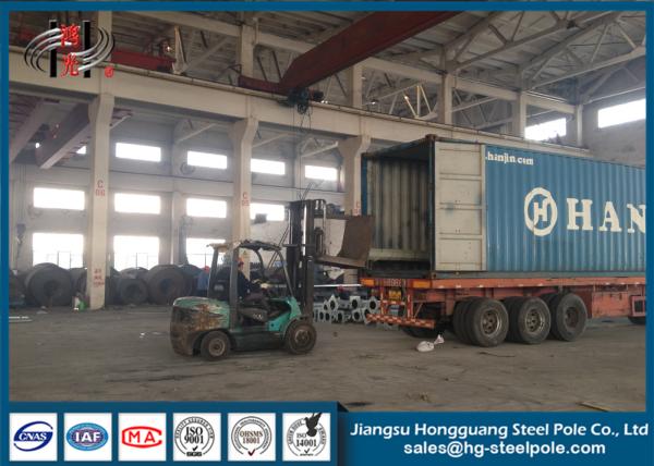 9m 250 Dan 8 Sides Electric Power Pole Anti-Corrosive Steel For Transmission