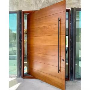 Quality Commercial Clear Glass Front Pivot Iron Door with Steel and Aluminum Graphic Design wholesale