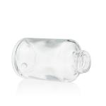 Glass Empty Foundation Bottle Round Shape 30ml With Press Pump