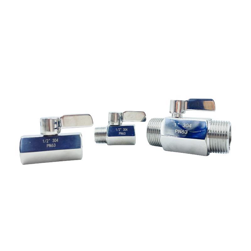 304 316 Stainless Steel Threaded Ball Valve, Mini Ball Valve M/M M/F F/F