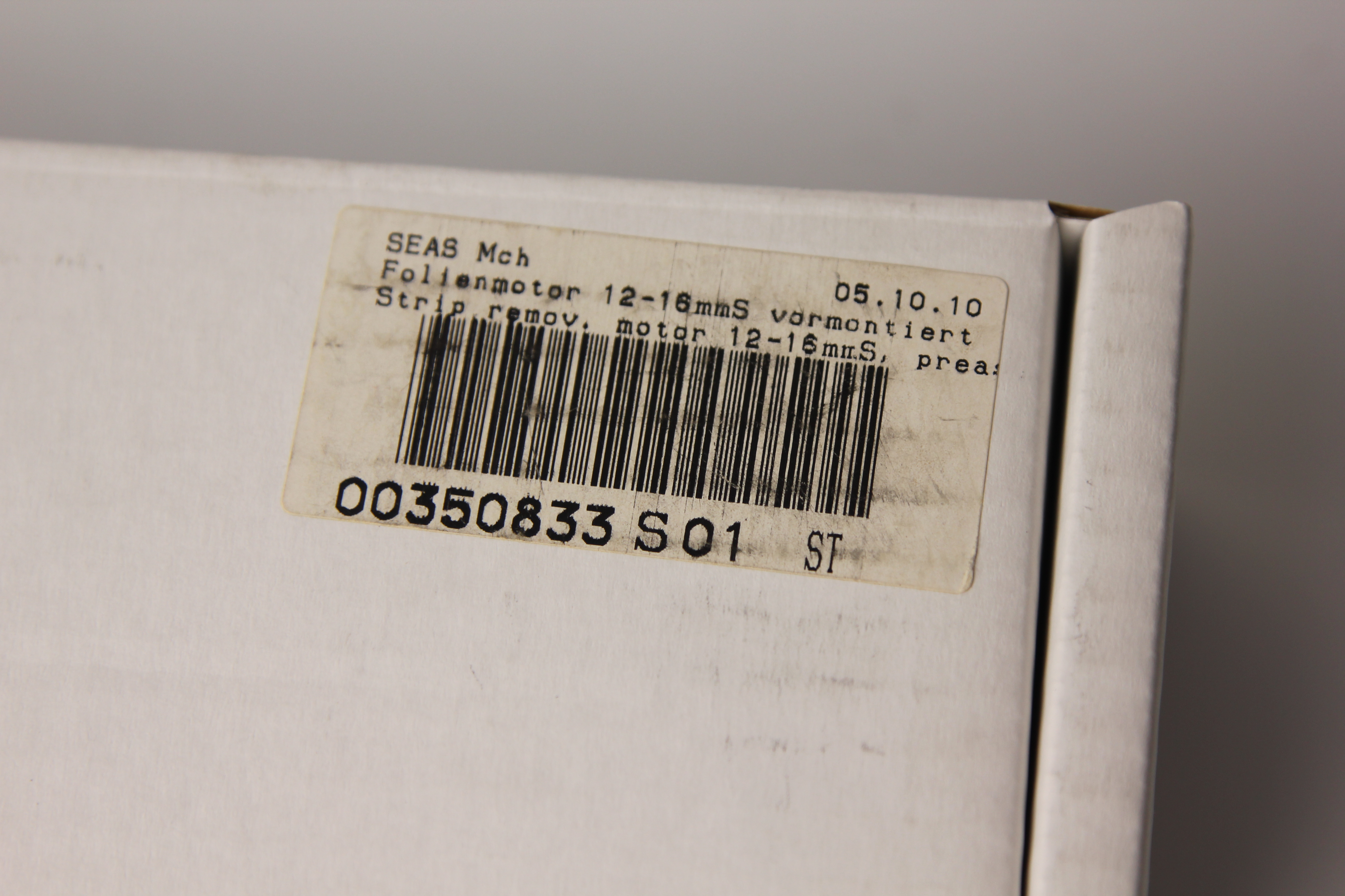 0350833S01 Siemens Strip SEAS Mch Folienmotor 16mm Vormontiert Strip Remov Motor