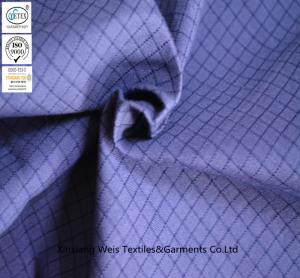 Polyester Oxford Conductive Anti Static Fabric Work Wear Clothes Production