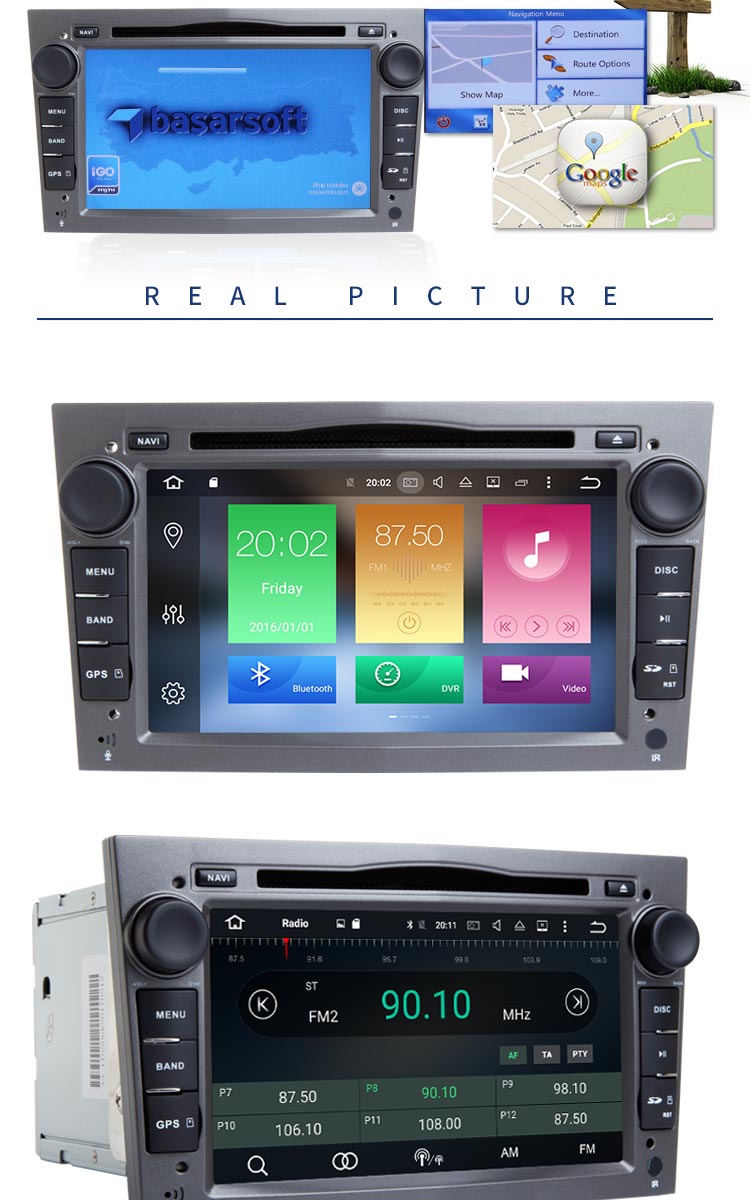 Android 8.0 Vectra Opel Car Radio DVD Player With OBD BT Radio Free Map
