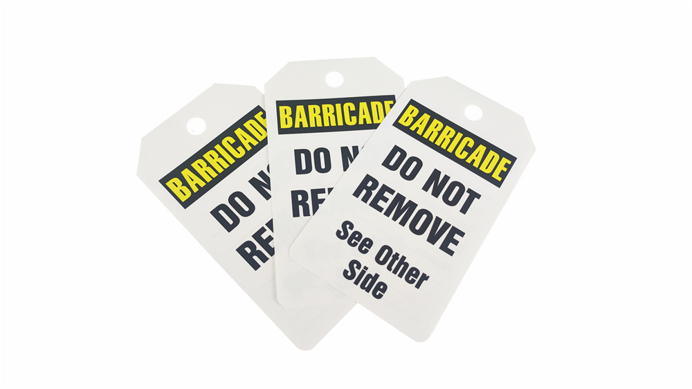 Customized Plastic Risk Indicating Tag for Industrial Application