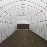 Galvanized PE Film Single Span Greenhouse For Vegetables 9x30m
