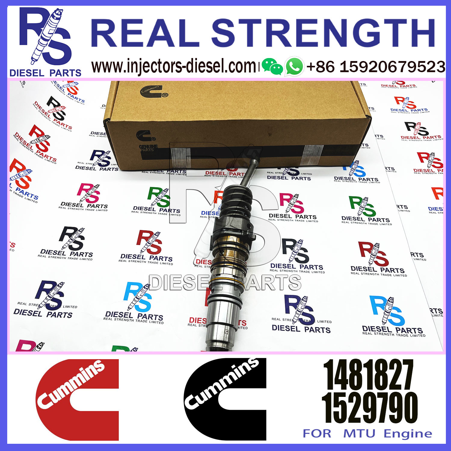 Isx15 Qsx15 X15 Diesel Engine Fuel Injector 4954646 1846351 4954648 570016 1499714 4088723 1521977 1481827