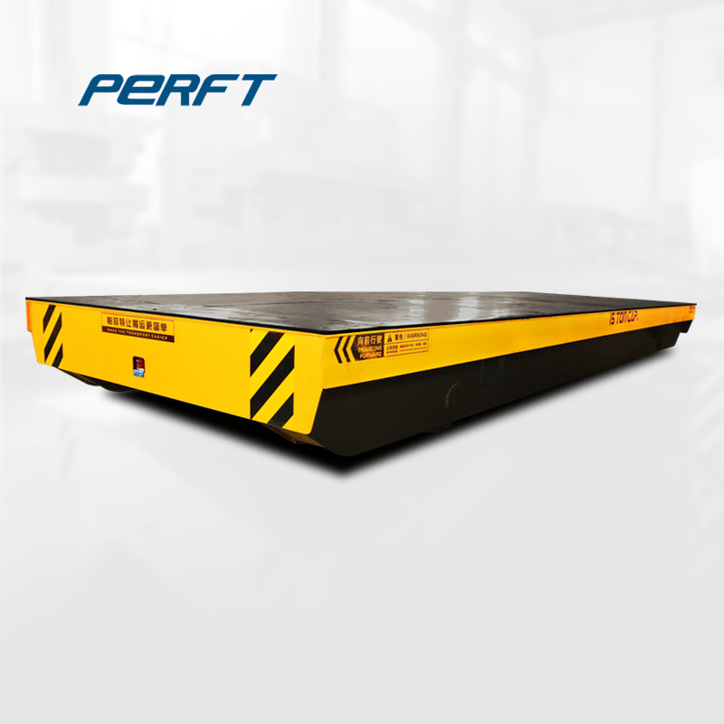 Electric Cable Railway Transport Battery Transfer Cart For Steel Pipe Handling
