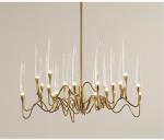 Luxury large gold chandelier Lighting Living Room Led Shop European Candle